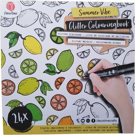 Glitter kleurboek “Summer Vibe“